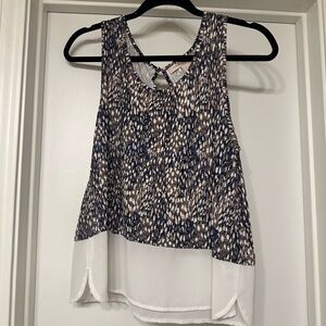 Forever 21 patterned tank top layered look size small
